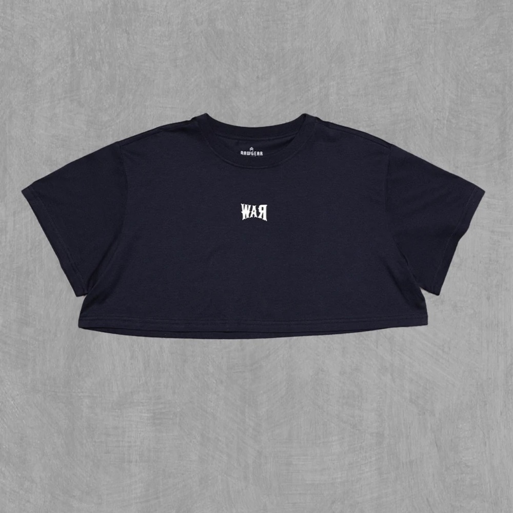 NWT rawgear war cropped tee